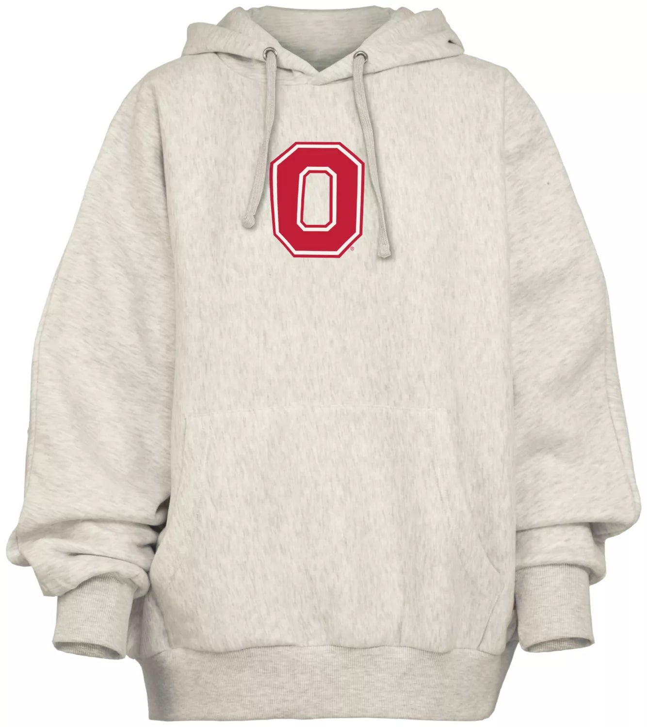 Ohio State Buckeyes - "Belvedere" Single-Piece Dolman-Style Oversize Hoodie
