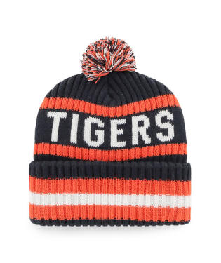 Auburn Tigers - Navy Bering Cuff Knit Beanie, 47 Brand