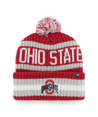 Ohio State Buckeyes - Red Bering Cuff Knit Beanie, 47 Brand