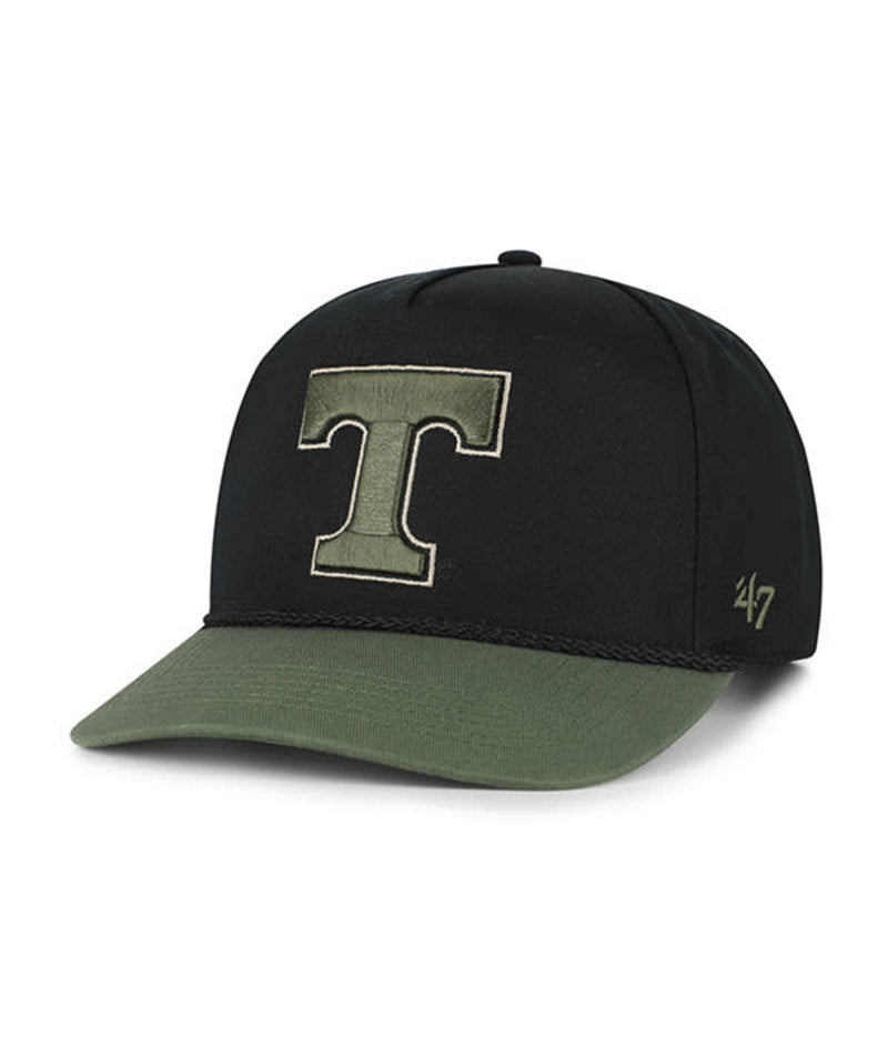 Tennessee Volunteers - Black Khaki Accents Hitch, 47 Brand Hat