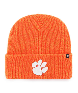 Clemson Tigers - Orange Brain Freeze Cuff Knit Beanie, 47 Brand