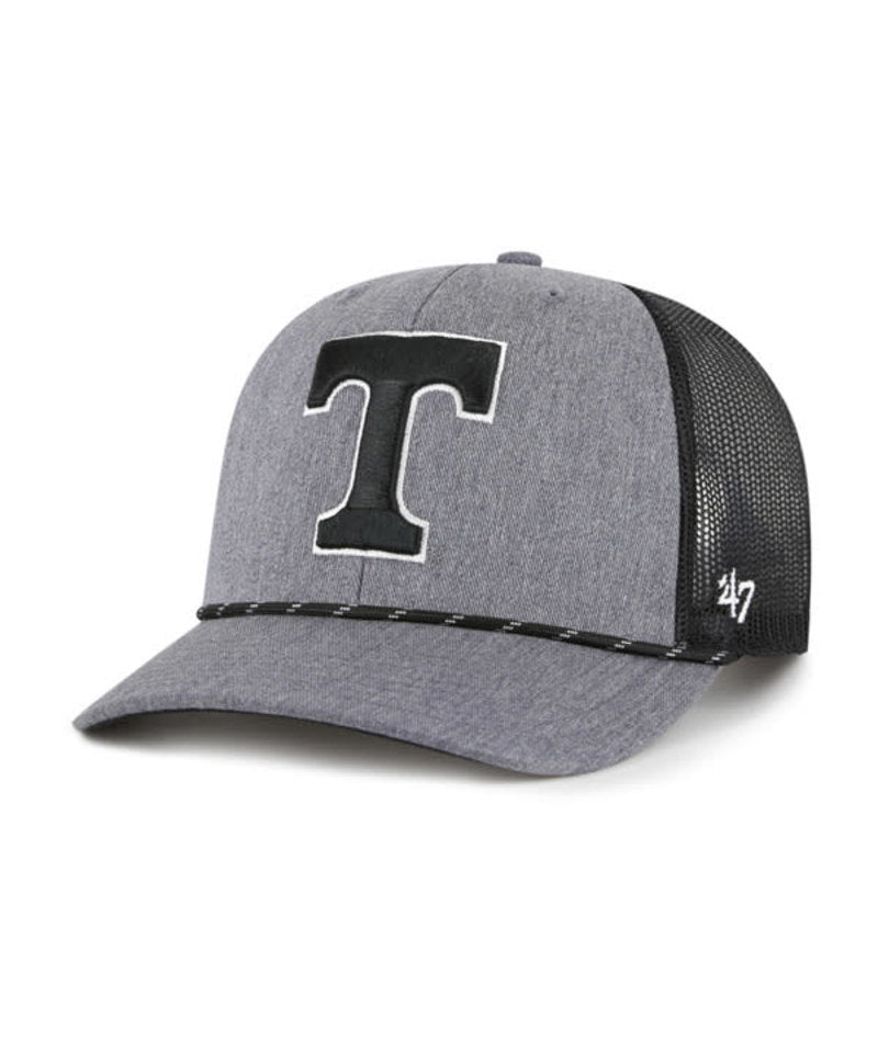 Tennessee Volunteers - Charcoal Carbon Rope Trucker 47 Brand Hat