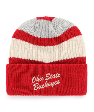 Ohio State Buckeyes - Red Clubhouse Jennings Cuff Knit Beanie, 47 Brand