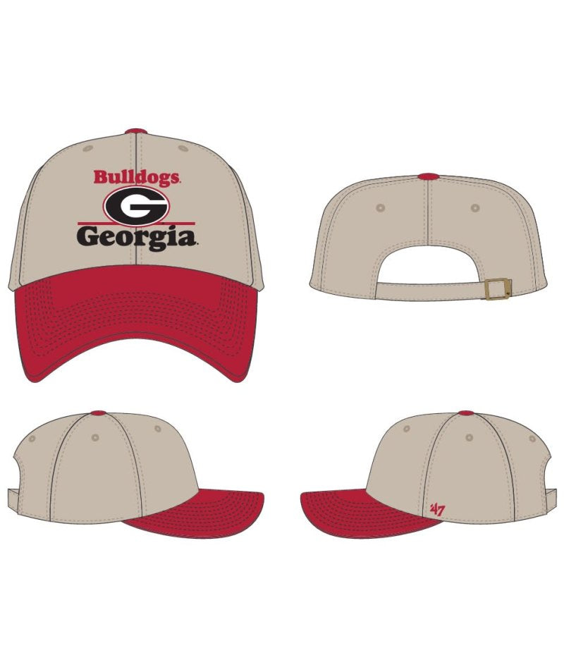 Georgia Bulldogs - Campscape Bone Clean Up Hat, 47 Brand