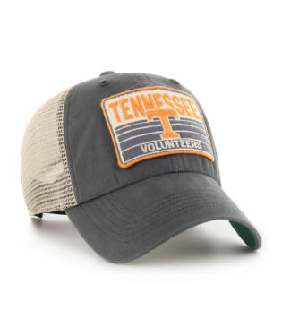 Tennessee Volunteers - Charcoal Four Stroke Clean Up Hat, 47 Brand