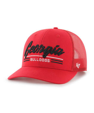 Georgia Bulldogs - Red Garner Trucker Hat, '47 Brand