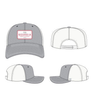 Georgia Bulldogs - Gray Harrington Trucker Hat, '47 Brand