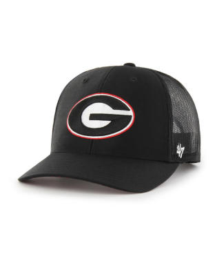 Georgia Bulldogs - Black NCAA Local Print Trucker Hat, 47 Brand