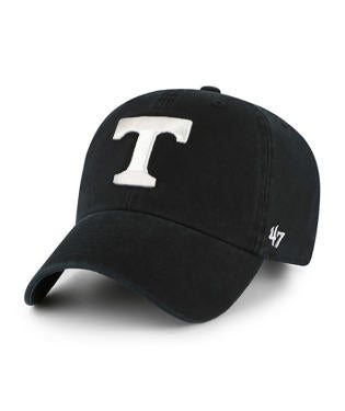 Tennessee Volunteers - Black Clean Up With No Loop Label Hat, '47 Brand