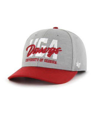 Georgia Bulldogs - NCAA Gray Local State Midfield Hat, '47 Brand