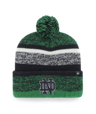 Notre Dame - Standalon Navy Northward Cuff Knit Beanie, 47 Brand