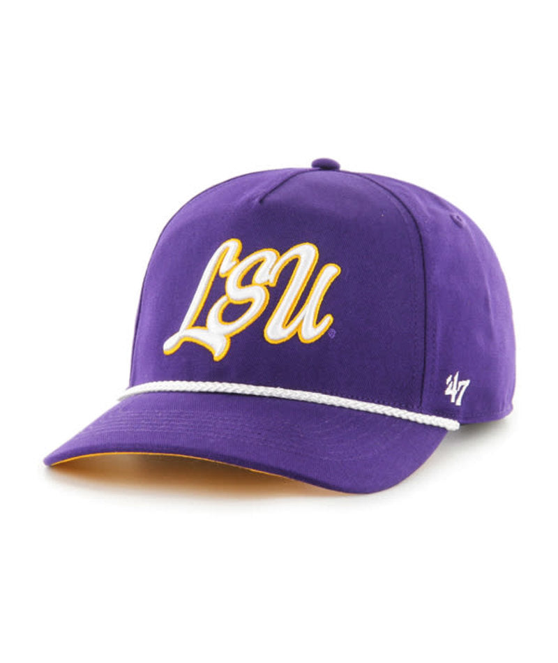 Louisiana State Tigers - NCAA LSU Purple Overhands Hitch Hat, 47 Brand