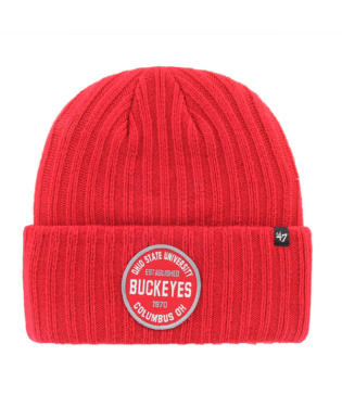 Ohio State Buckeyes Red Ribbed Snowdrift 47 Cuff Knit