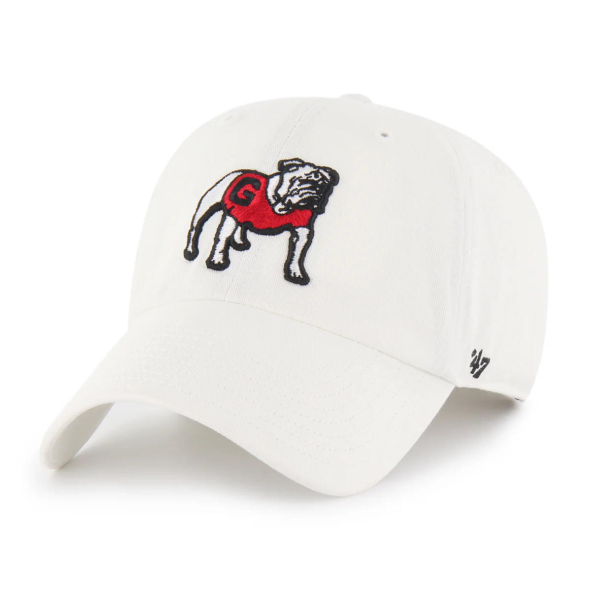 Georgia Bulldogs - White Clean Up Hat, 47 Brand