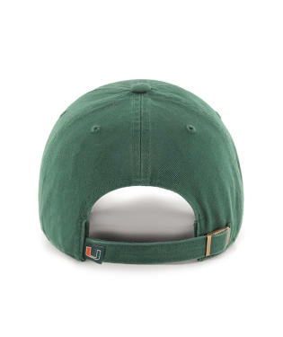 Miami Hurricanes - Dark Green Clean Up Hat, 47 Brand