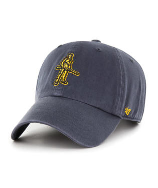 West Virginia Mountaineers - Navy Vintage Clean Up Hat, 47 Brand