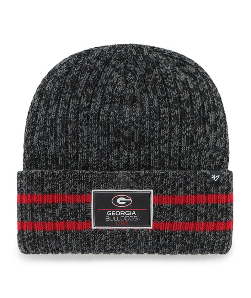 Georgia Bulldogs - Black Sitka Cuff Knit Beanie, 47 Brand