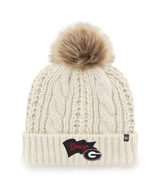 Georgia Bulldogs White Wave Banner 47 Meeko Cuff Knit