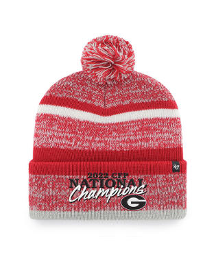 Georgia Bulldogs - Red CFP Champ Northward Cuff Knit Cuff Beanie with Pom, 47 Brand