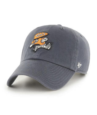 Tennessee Volunteers - H-Series Vintage Navy Clean Up W/ No Loop Label Hat, 47 Brand