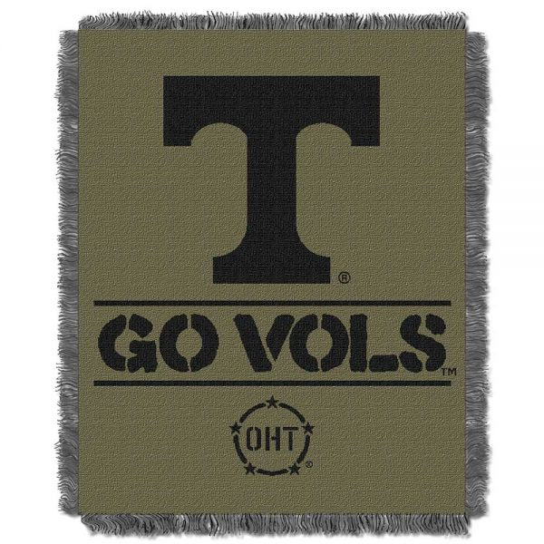 Tennessee Volunteers OHT ‘Rank’ Woven Jacquard Throw Blanket