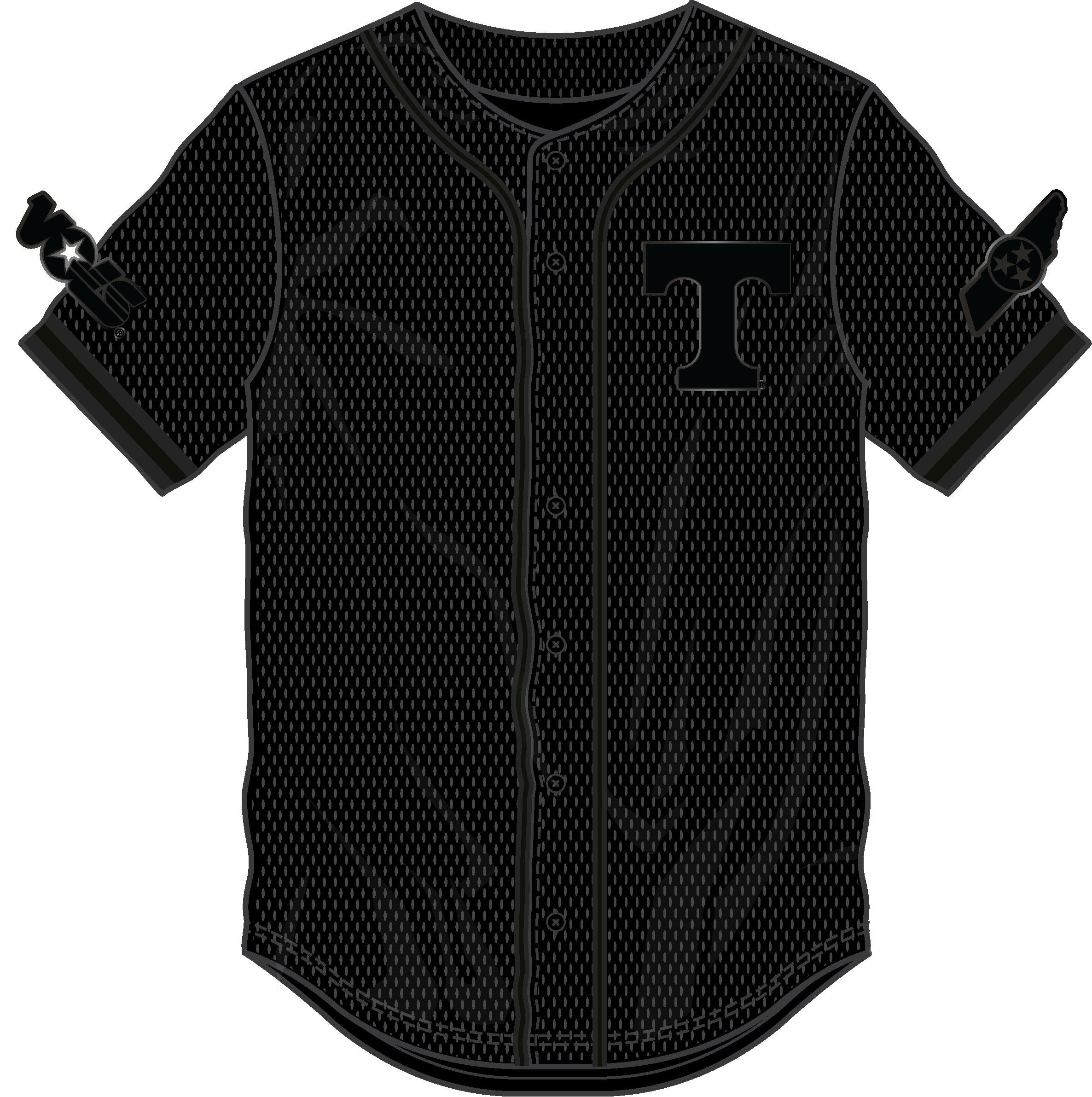 Tennessee Volunteers - NCAA University of Tennessee At Knoxville Triple Black Logo Jersey