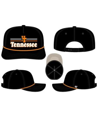 Tennessee Volunteers - Vintage Black Campscape Hitch RF  Hat, 47 Brand