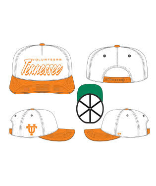 Tennessee Volunteers - Vintage White Drop Shadow Hitch RF Hat