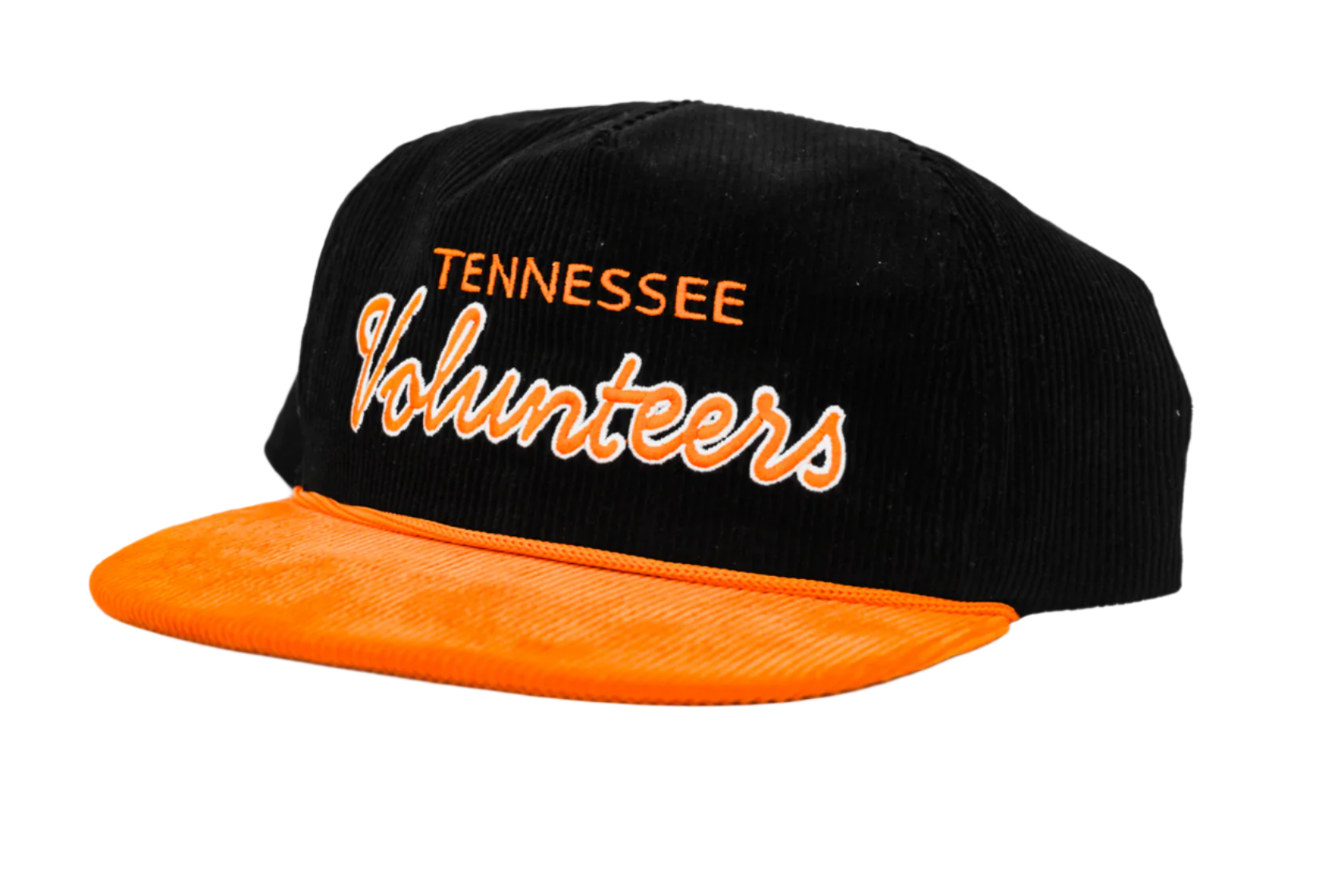 Tennessee Volunteers - Black Corduroy Tennessee Cursive Volunteers Hat