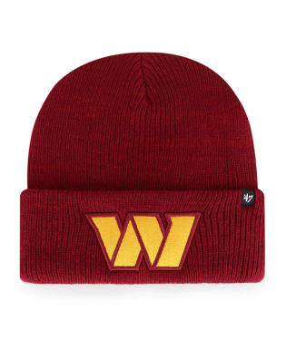 Washington Commanders - Cardinal Brain Freeze Cuff Knit Beanie, 47 Brand