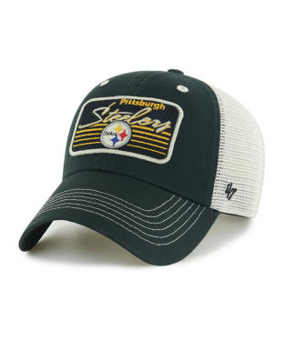 Pittsburgh Steelers - Vintage Black Five Point Clean Up Hat, 47 Brand