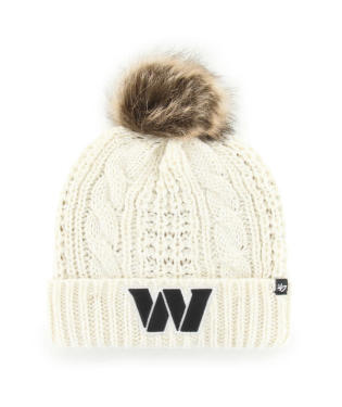 Washington Commanders - White Meeko Cuff Knit Beanie, 47 Brand