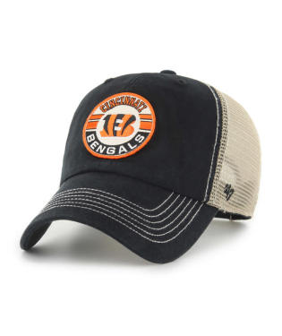 Cincinnati Bengals - Black Notch Clean Up Hat, 47 Brand