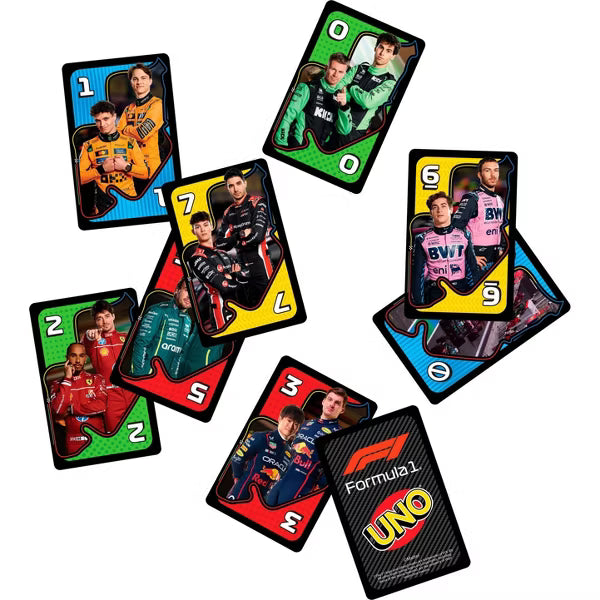 UPD Mattel DP Uno F1 Formula - Drivers Team Playing Cards