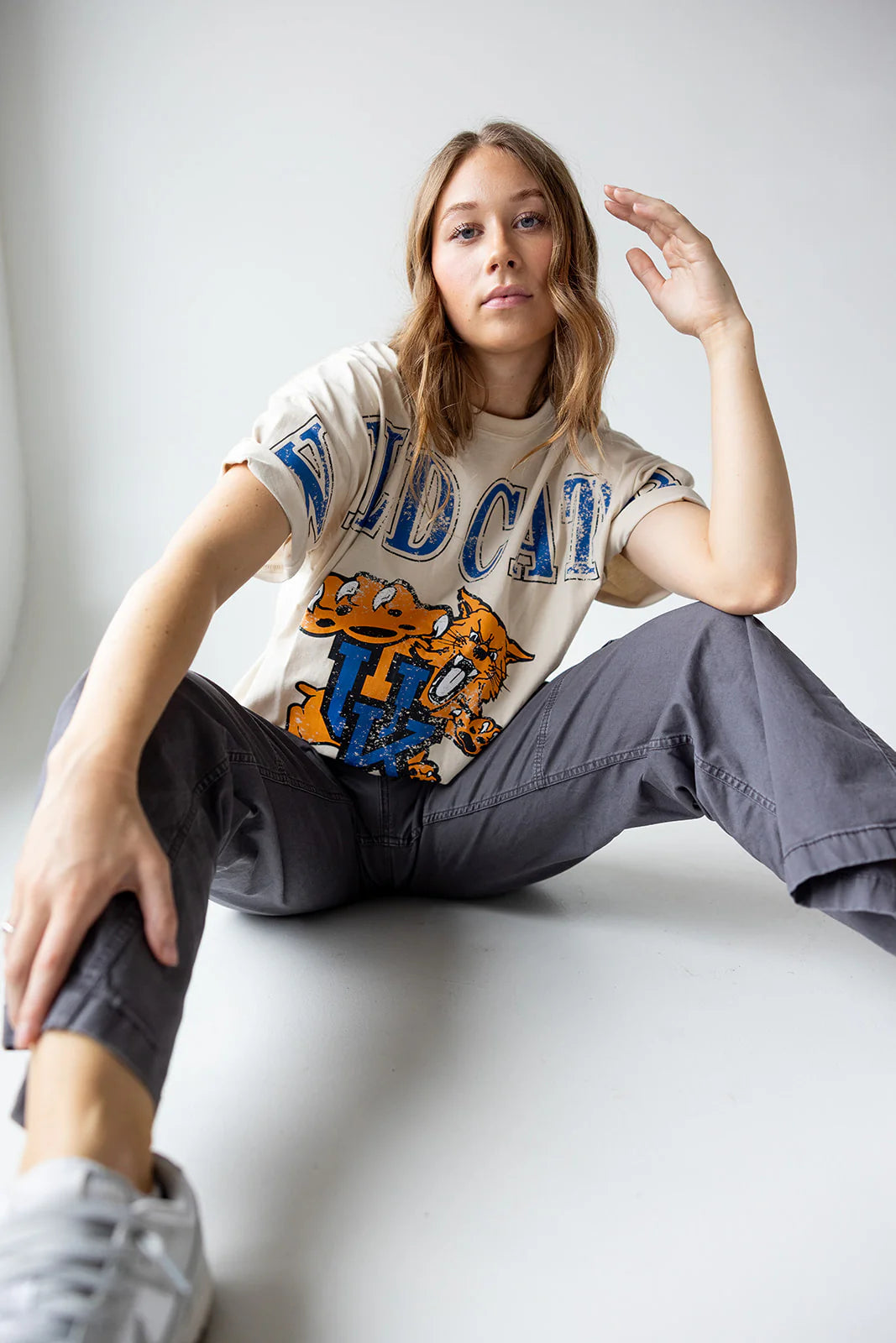 Kentucky Wildcats - NCAA Southern Split Oversized Brand Tee T-shirt