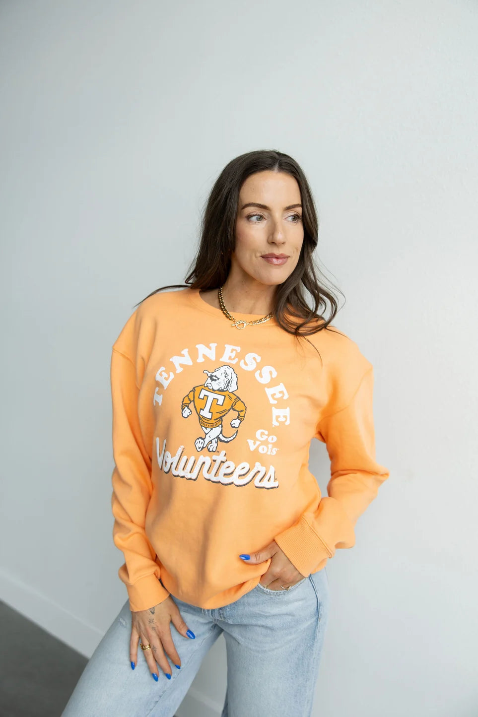 Tennessee Volunteers - NCAA Archival Arch Comfort Crewneck Long Sleeve