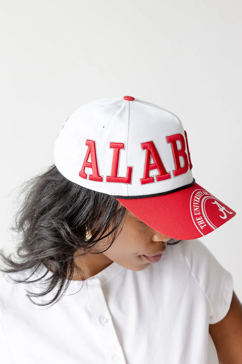 Alabama Crimson Tide - NCAA Phipps Away Split Hat 5 Panel Canvas Baseball Hat