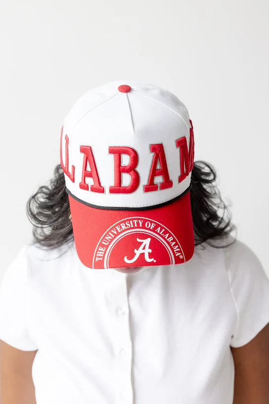 Alabama Crimson Tide - NCAA Phipps Away Split Hat 5 Panel Canvas Baseball Hat
