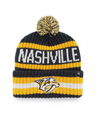 Nashville Predators - Navy Bering Cuff Knit Beanie, 47 Brand