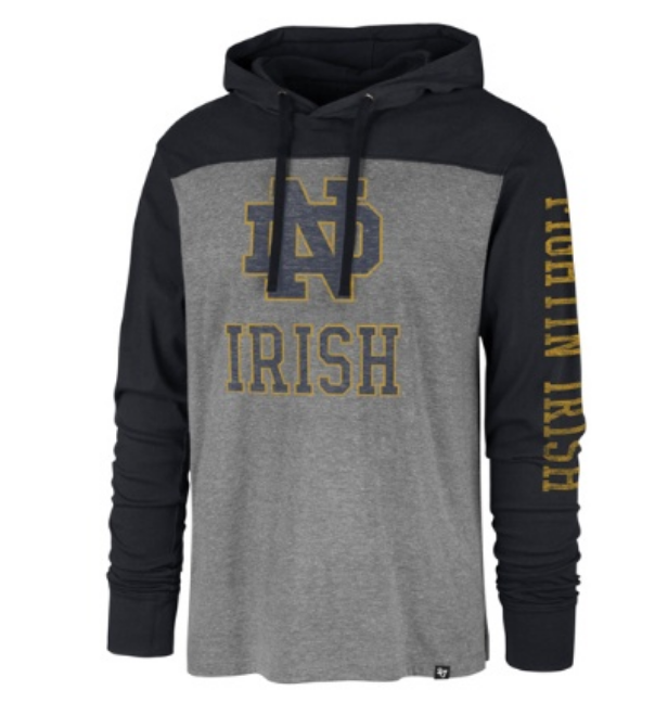 Notre Dame Fighting Irish - Slate Grey Franklin Wooster Men's Hoodie