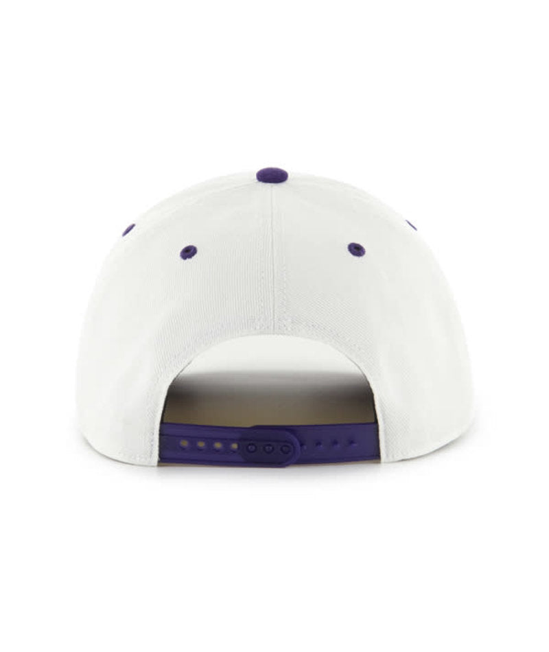 Los Angeles Lakers - NBA White Double Header Baseline Hitch Hat, 47 Brand