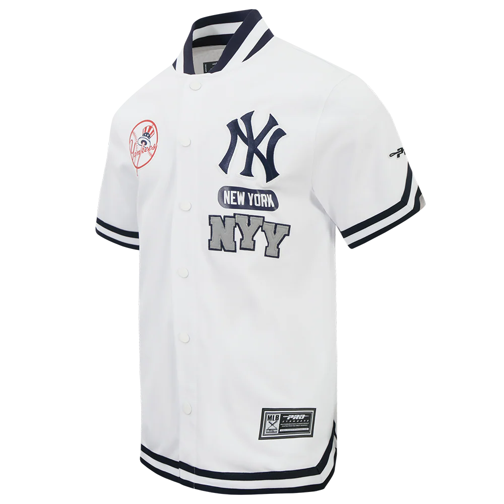 New York Yankees - MLB Letterman Men's Short Sleeve Button Down Jacket