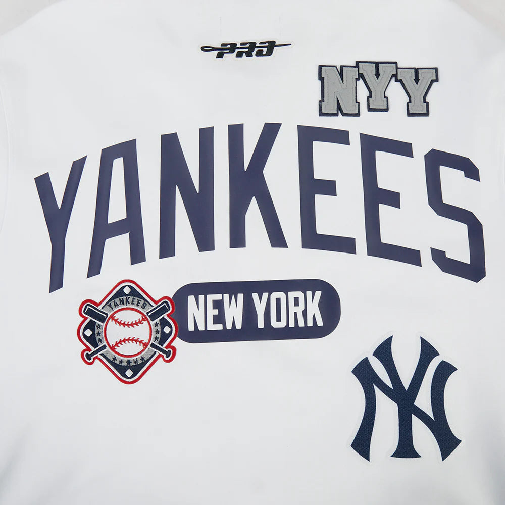 New York Yankees - MLB Letterman Men's Short Sleeve Button Down Jacket