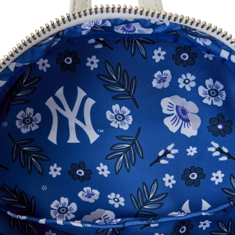 blue floral mini backpack New York Yankees