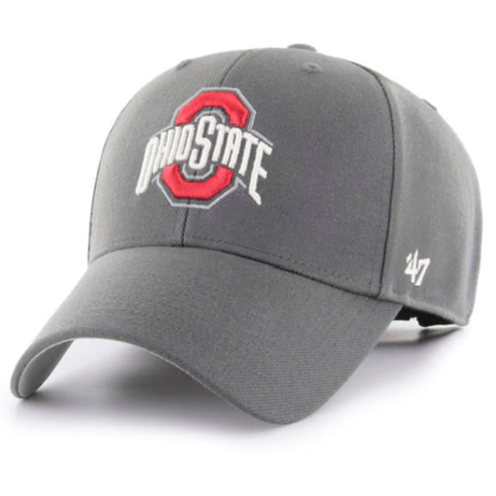 Ohio States Buckeyes - Charcoal MVP Hat, 47 Brand