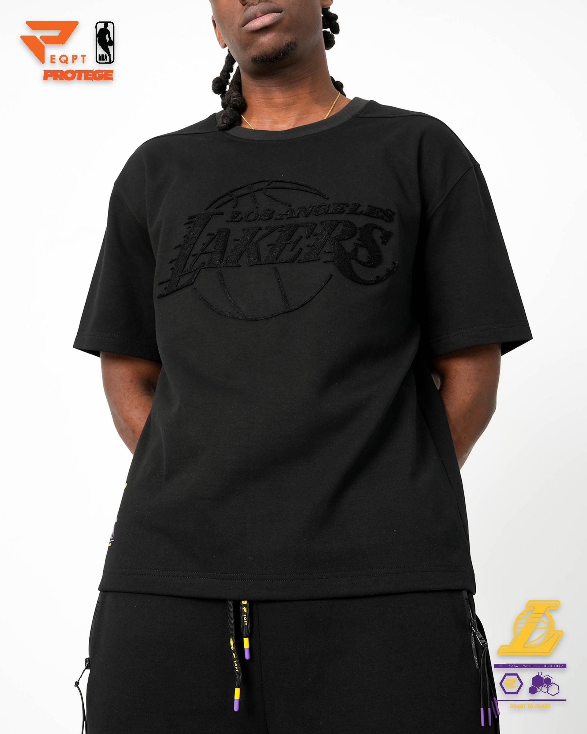 Los Angeles Lakers - NBA Men's Eco-Poly Interlock Tee T-shirt