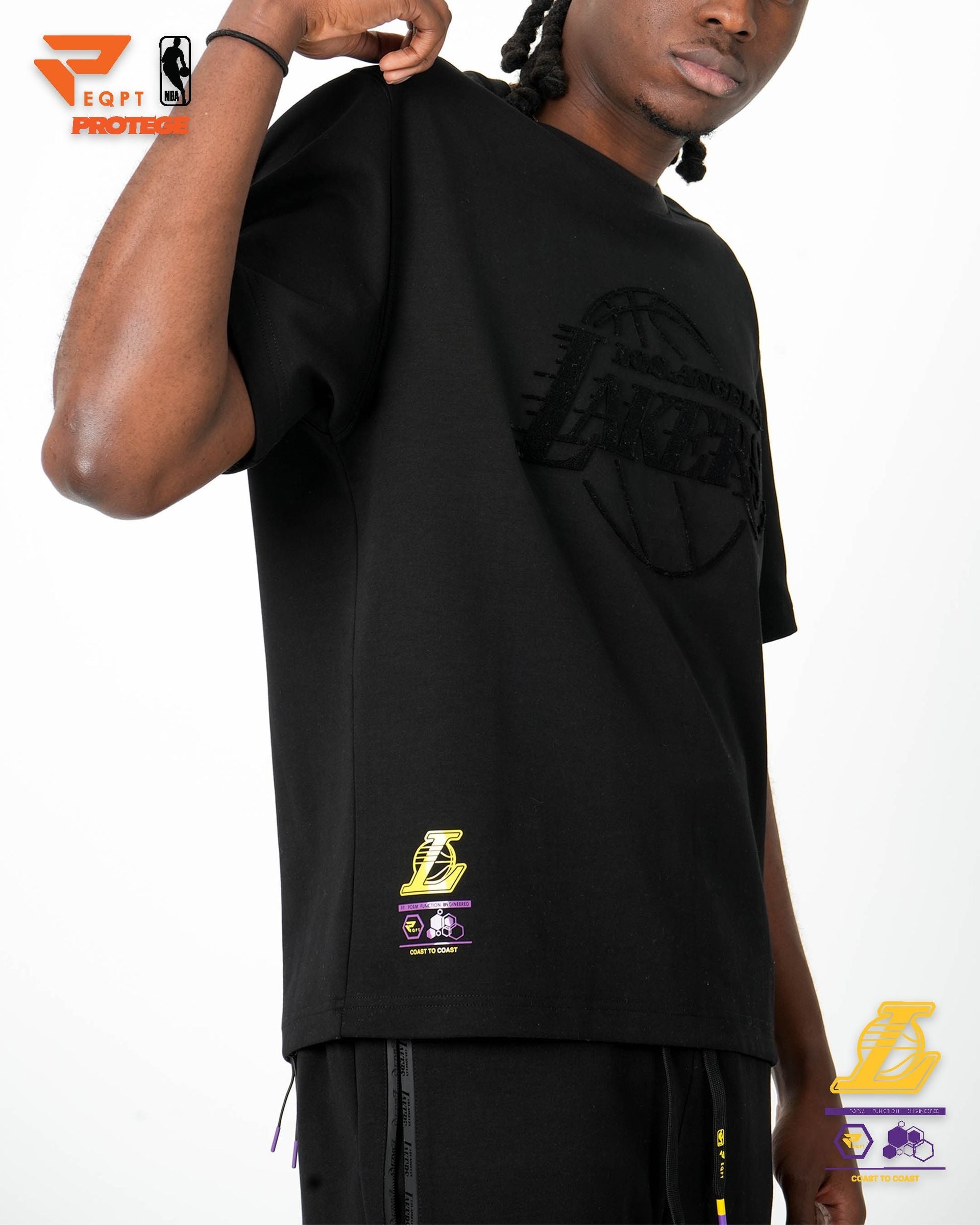 Los Angeles Lakers - NBA Men's Eco-Poly Interlock Tee T-shirt