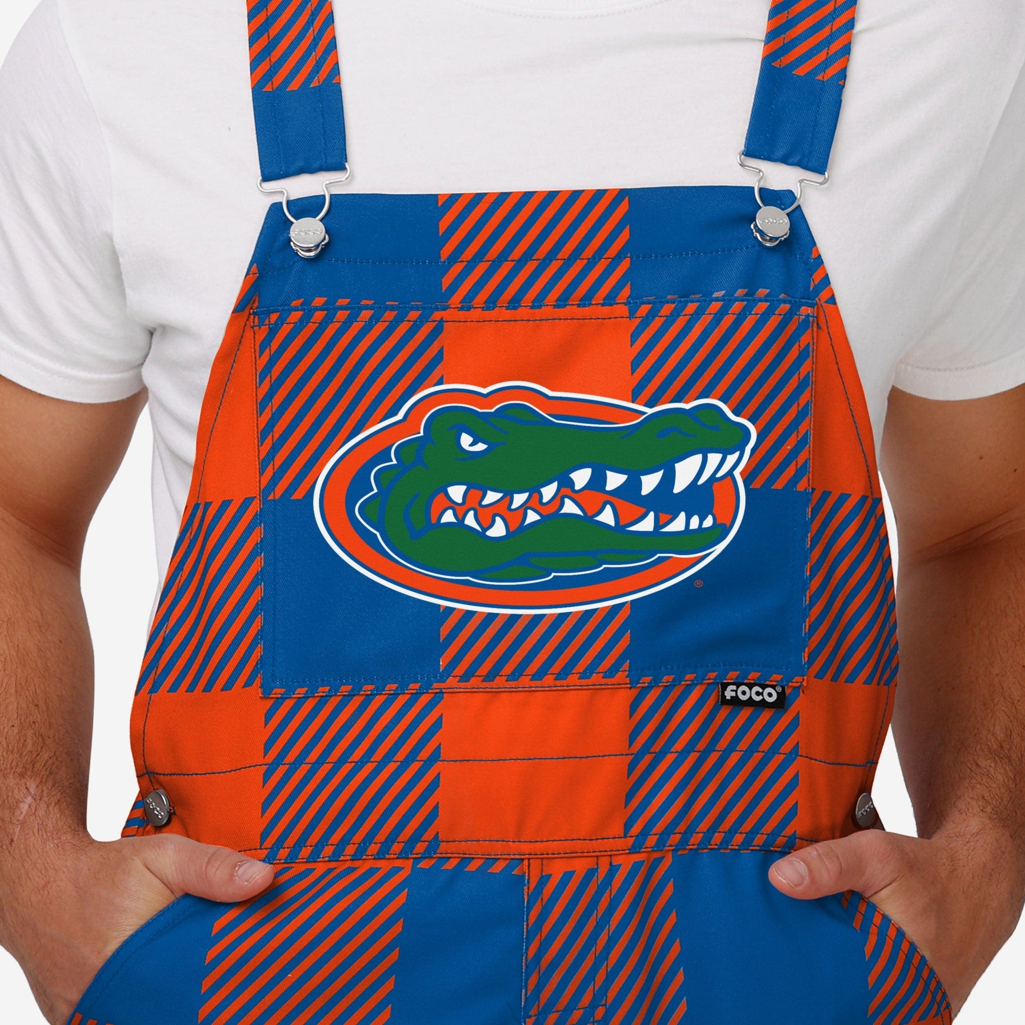 Florida Gator Buffalo Plaid Bib Overall