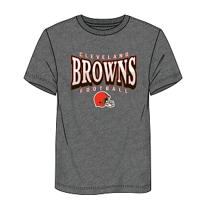 NFL Cleveland Browns - Fundamentals Triblend Divided WarpCrew Neck Short Sleeve T-Shirt