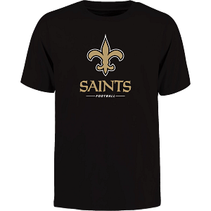 NFL New Orleans Saints - Evergreen Cotton Team Lockup Short Sleeve T-Shirt